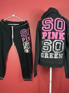 y2k vs pink sweatsuit set
